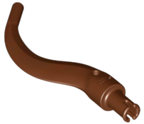 [P 24204 (Reddish Brown)] Appendage Bladed with Pin (Tail, Plant Limb)