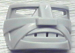 [P 45535a (Light Gray)] Sports Hockey Mask 5 with Cheek Cuts and Teeth