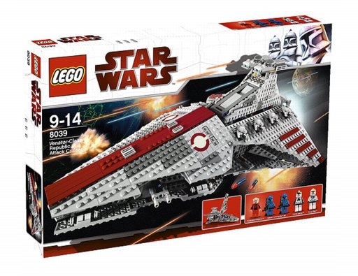 [S 8039-1 (No Colour)] Venator-Class Republic Attack Cruiser
