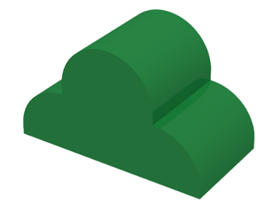 Slope, Curved 4 x 2 x 2 Triple