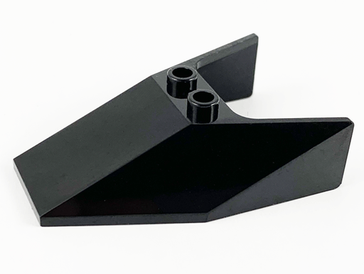 [P 6152a (Black)] Windscreen 6 x 4 x 1 1/3 with Bottom Tabs and Hollow Studs