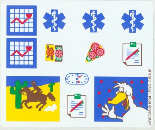 [P 5875stk01 (No Colour)] Sticker Sheet for Set 5875 - (4100336)