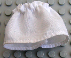 [P 71186 (White)] Belville, Clothes Skirt Short, Broadcloth