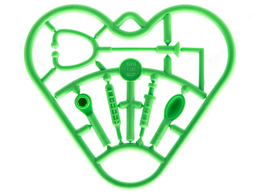 [P 30019 (Medium Green)] Belville Accessories - Complete Sprue - Hospital