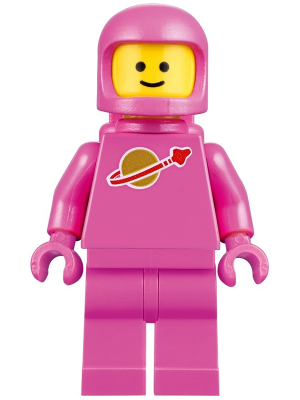 [M tlm108 (No Colour)] Classic Space - Dark Pink with Air Tanks and Updated Helmet (Lenny)