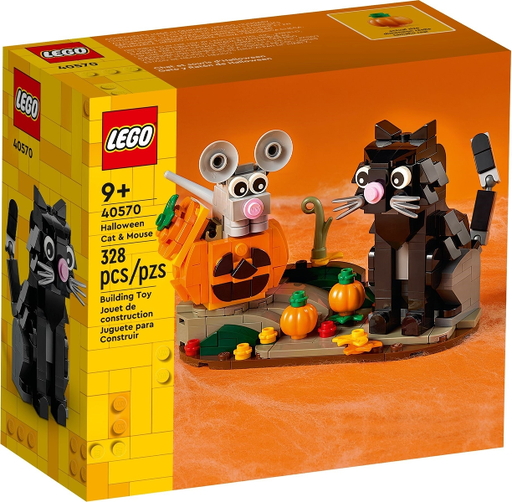 [S 40570-1 (No Colour)] Halloween Cat & Mouse
