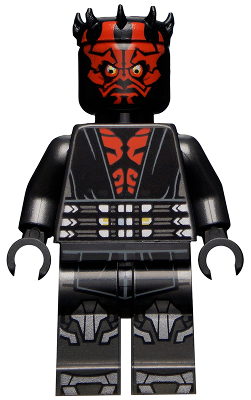 [M sw1155 (No Colour)] Darth Maul - Printed Legs with Silver Armor