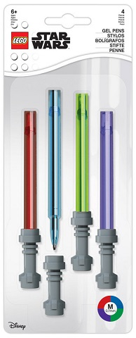 [G 52875 (No Colour)] Pen Set, Star Wars, 4 Gel Pens (Lightsabers)