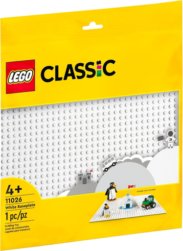 [S 11026-1 (No Colour)] White Baseplate