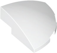 [P 76797 (White)] Slope, Curved 3 x 3 Corner Round