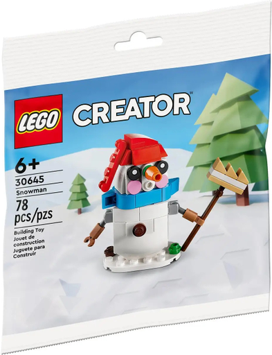 [S 30645-1 (No Colour)] Snowman polybag