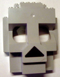 [P 47991 (Light Bluish Gray)] Rock Skull 4 x 10 x 10 Panel