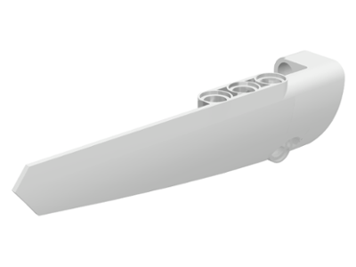[P 64681 (White)] Technic, Panel Fairing # 5 Long Smooth, Side A