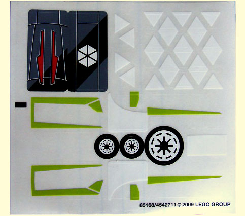 [P 7751stk01 (No Colour)] Sticker Sheet for Set 7751 - (85168/4542711)