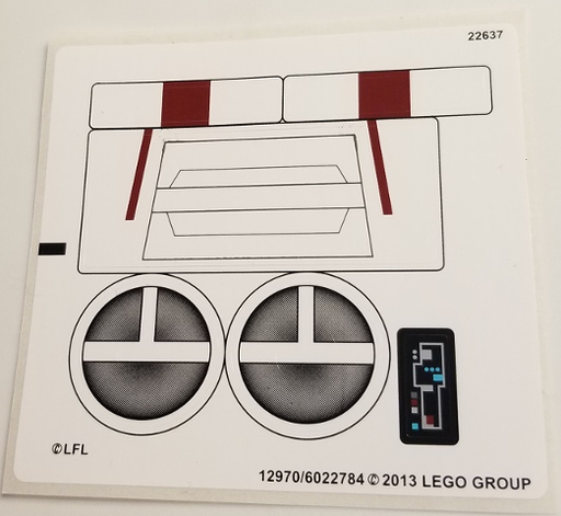 [P 75004stk01 (No Colour)] Sticker Sheet for Set 75004 - (12970/6022784)