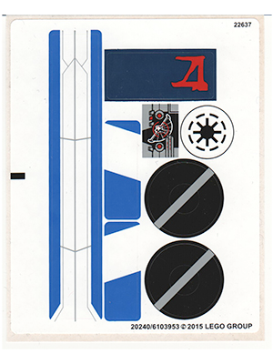 [P 75087stk01a (No Colour)] Sticker Sheet for Set 75087 - International Version - (20240/6103953)