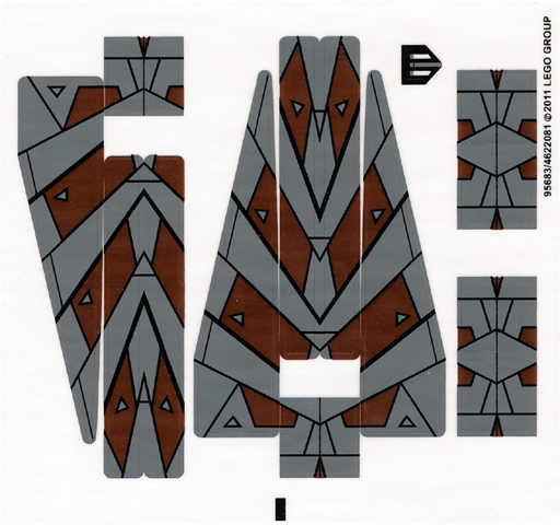 [P 7957stk01 (No Colour)] Sticker Sheet for Set 7957 - (95683/4622081)