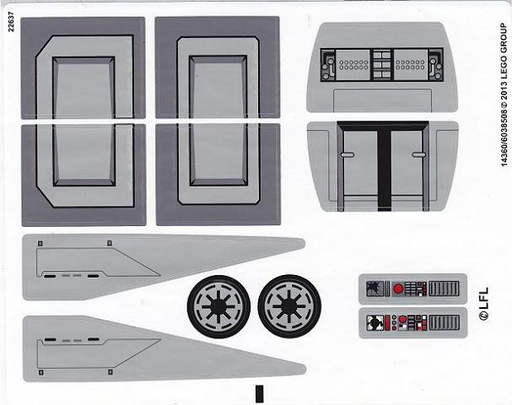 [P 75019stk01 (No Colour)] Sticker Sheet for Set 75019 - (14360/6038508)