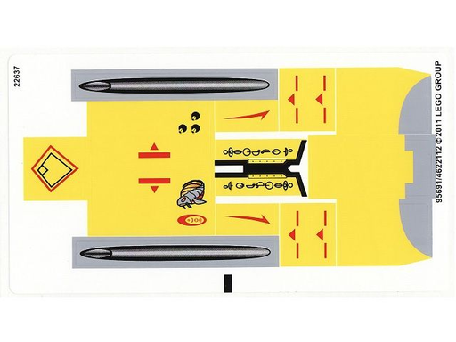 [P 7877stk01 (No Colour)] Sticker Sheet for Set 7877 - (95691/4622112)