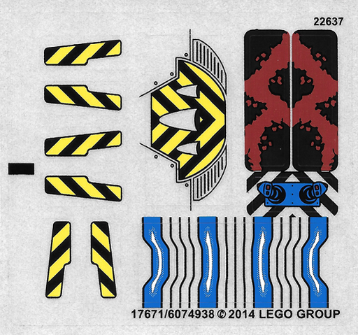 [P 76020stk01a (No Colour)] Sticker Sheet for Set 76020 - International Version - (17671/6074938)