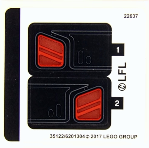 [P 75179stk01 (No Colour)] Sticker Sheet for Set 75179 - (35122/6201304)