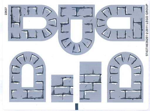 [P 4183stk01 (No Colour)] Sticker Sheet for Set 4183 - (97437/4636261)