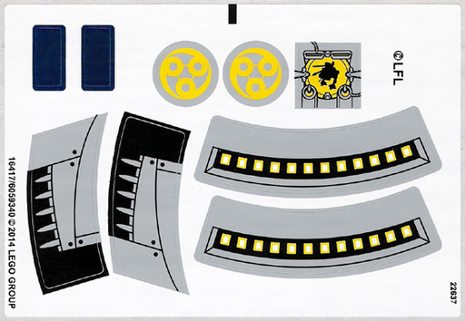 [P 75042stk01 (No Colour)] Sticker Sheet for Set 75042 - (16417/6059340)
