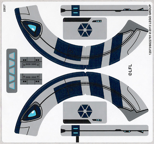 [P 75013stk01 (No Colour)] Sticker Sheet for Set 75013 - (12973/6022791)