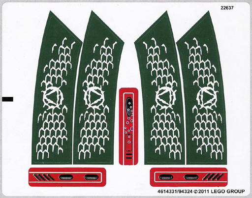 [P 7978stk01 (No Colour)] Sticker Sheet for Set 7978 - (4614331/94324)