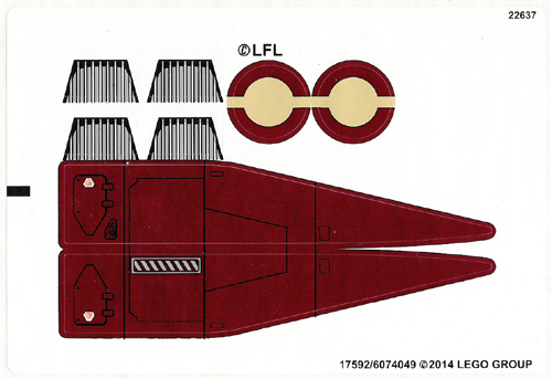 [P 75051stk01a (No Colour)] Sticker Sheet for Set 75051 - International Version - (17592/6074049)