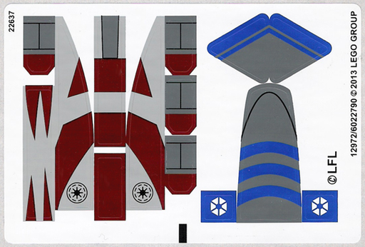 [P 75012stk01 (No Colour)] Sticker Sheet for Set 75012 - (12972/6022790)