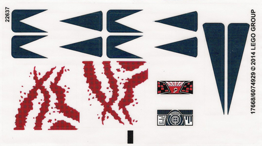 [P 76019stk01 (No Colour)] Sticker Sheet for Set 76019 - (17668/6074929)