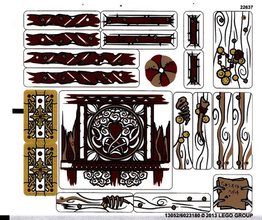 [P 79010stk01 (No Colour)] Sticker Sheet for Set 79010 - (13052/6023180)