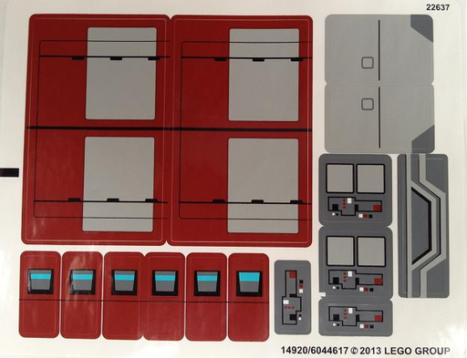 [P 75025stk01 (No Colour)] Sticker Sheet for Set 75025 - (14920/6044617)