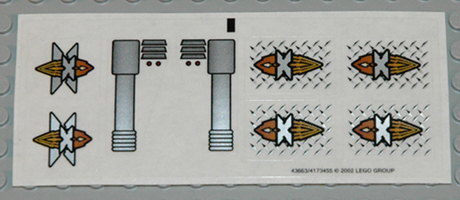 [P 6739stk01 (No Colour)] Sticker Sheet for Set 6739 - (43663/4173455)
