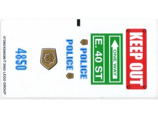 [P 4850stk01 (No Colour)] Sticker Sheet for Set 4850 - (47390/4206586)