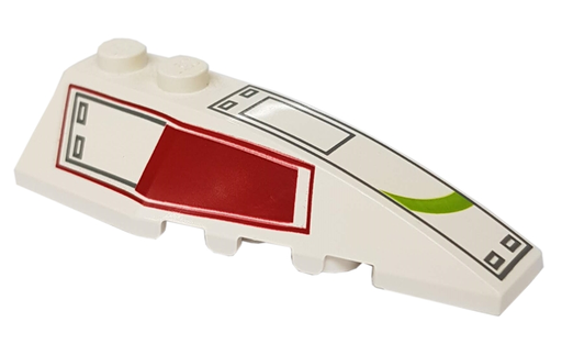 [P 41747pb018 (White)] Wedge 6 x 2 Right with ARC-170 Pattern