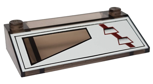 [P 3939px1 (Trans-Black)] Slope 33 3 x 6 with Inner Walls with ARC-170 Starfighter Pattern Model Left Side