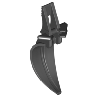 [P 91347 (Black)] Crane Grab Jaw Curved