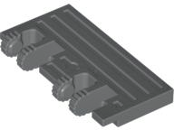 [P 44569 (Dark Bluish Gray)] Hinge Train Gate 2 x 4 Locking Dual 2 Fingers with Rear Reinforcements