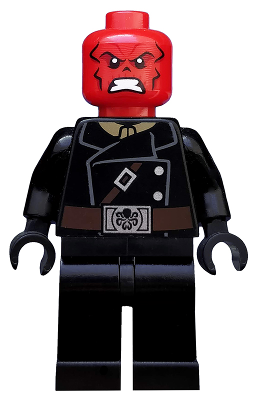 [M sh0107 (No Colour)] Red Skull - Dark Brown Belt