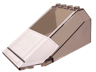 [P 551ps1 (Trans-Black)] Windscreen 8 x 6 x 3 Wedge with Imperial Shuttle Pattern