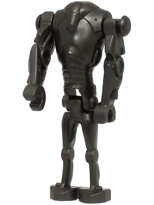 [M sw1321 (No Colour)] Super Battle Droid - Pearl Dark Gray, Narrow Head, Chest Light Indent