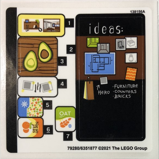 [P 10291stk02 (No Colour)] Sticker Sheet for Set 10291, Sheet 2 - (79280/6351877)