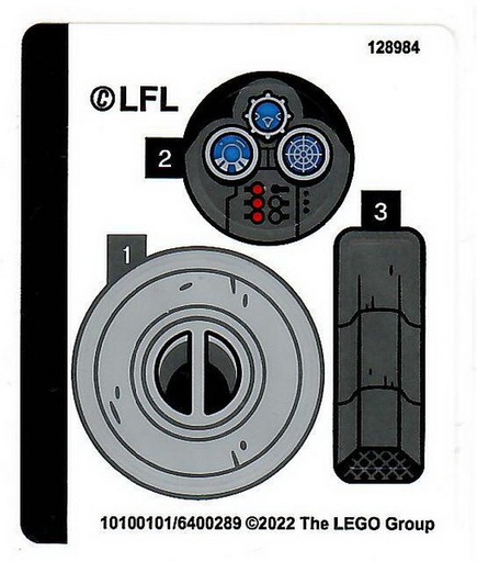 [P 75325stk01 (No Colour)] Sticker Sheet for Set 75325 - (10100101/6400289)