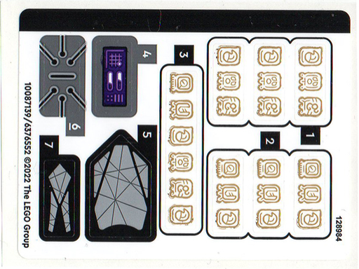 [P 76213stk01 (No Colour)] Sticker Sheet for Set 76213 - (10087139/6376552)