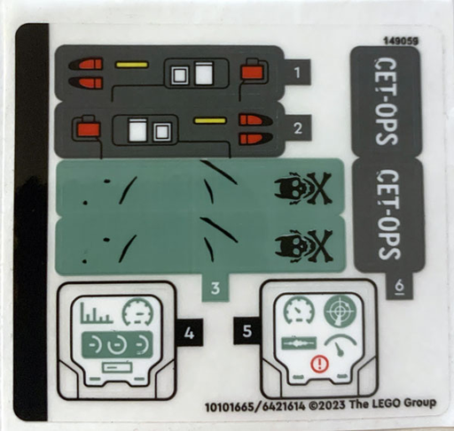 [P 75577stk01 (No Colour)] Sticker Sheet for Set 75577 - (10101665/6421614)