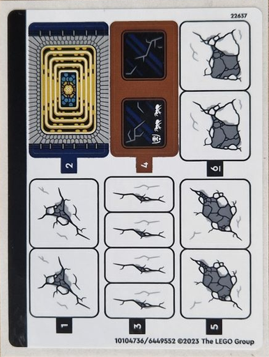 [P 76266stk01 (No Colour)] Sticker Sheet for Set 76266 - (10104736/6449552)