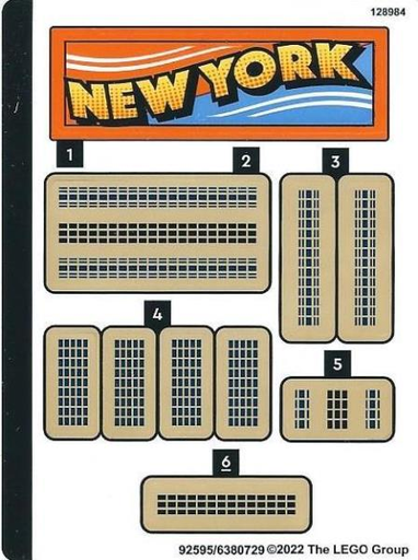 [P 40519stk01 (No Colour)] Sticker Sheet for Set 40519, Sheet 1 - (92595/6380729)