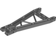 [P 79768 (Dark Bluish Gray)] Technic, Liftarm, Modified Girder Triangular Thick 7 x 16